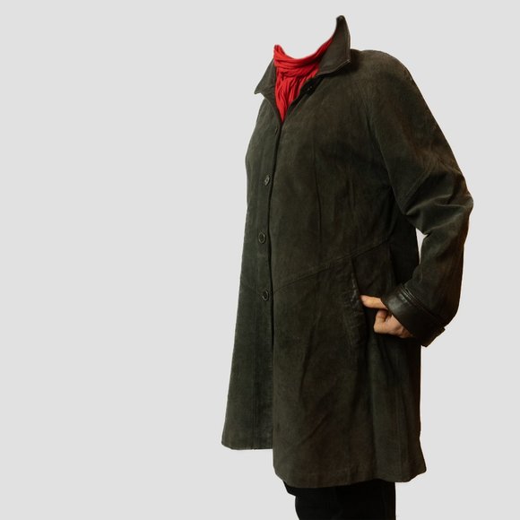Vintage Oscar Leopold suede overcoat - Picture 14 of 16